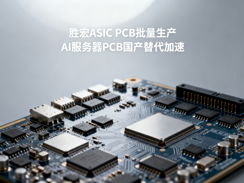 胜宏ASIC PCB批量生产：AI服务器PCB国产替代加速