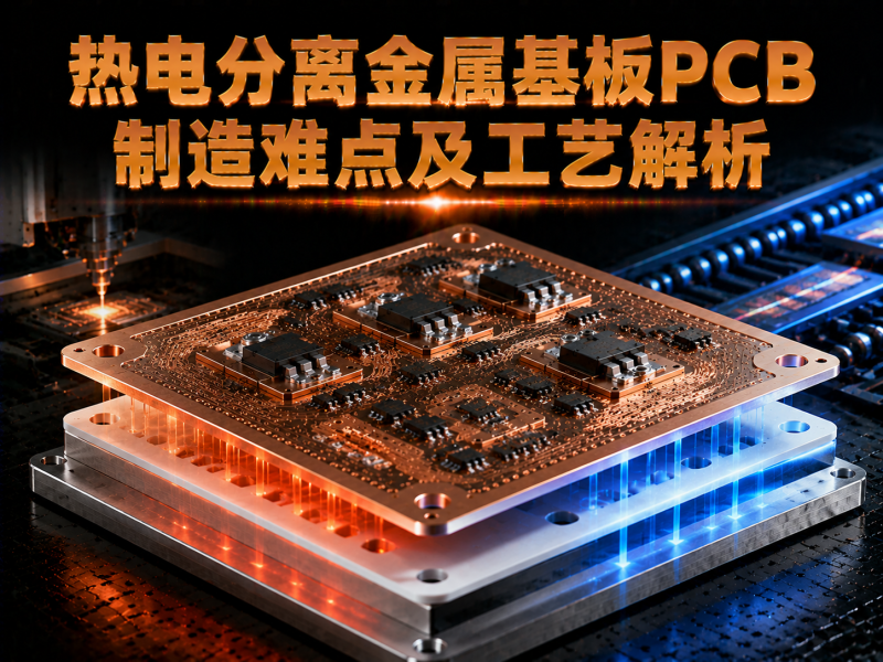 热电分离金属基板PCB制造难点及工艺解析