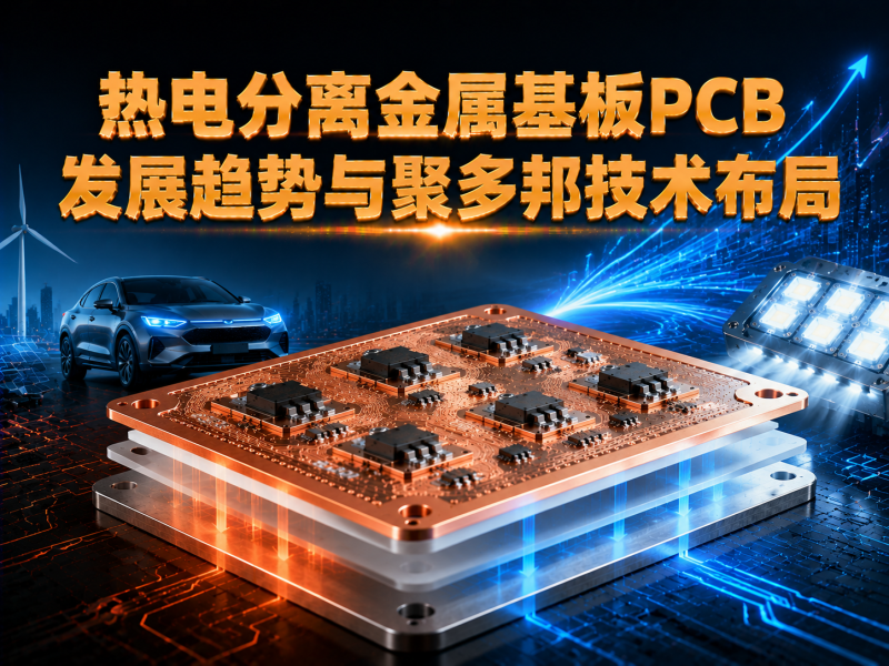 热电分离金属基板PCB发展趋势与聚多邦技术布局