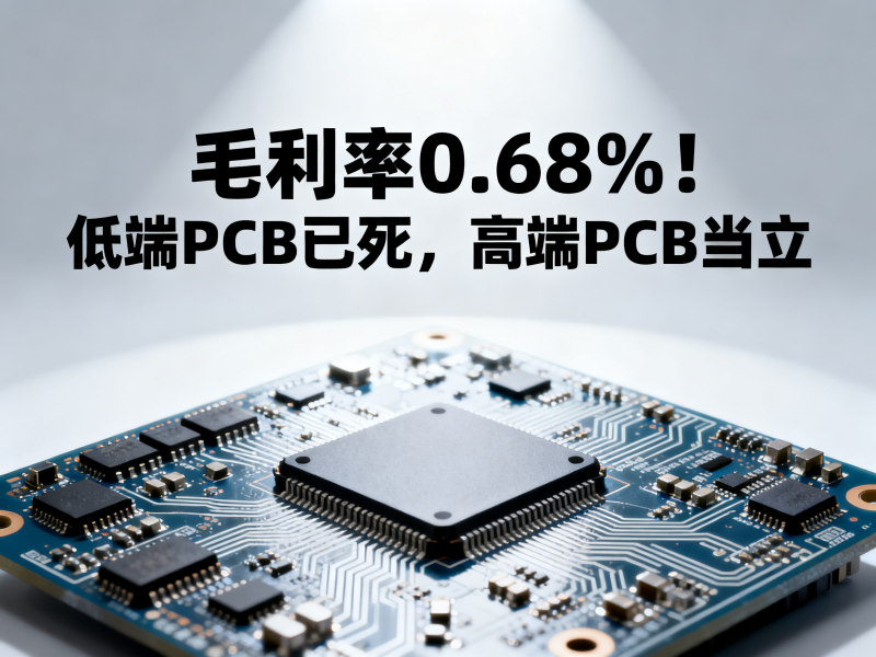 毛利率0.68%！低端PCB已死，高端PCB当立