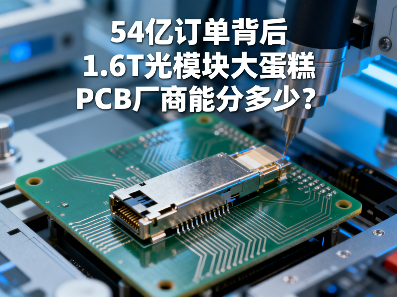 54亿订单背后：1.6T光模块大蛋糕 PCB厂商能分多少？