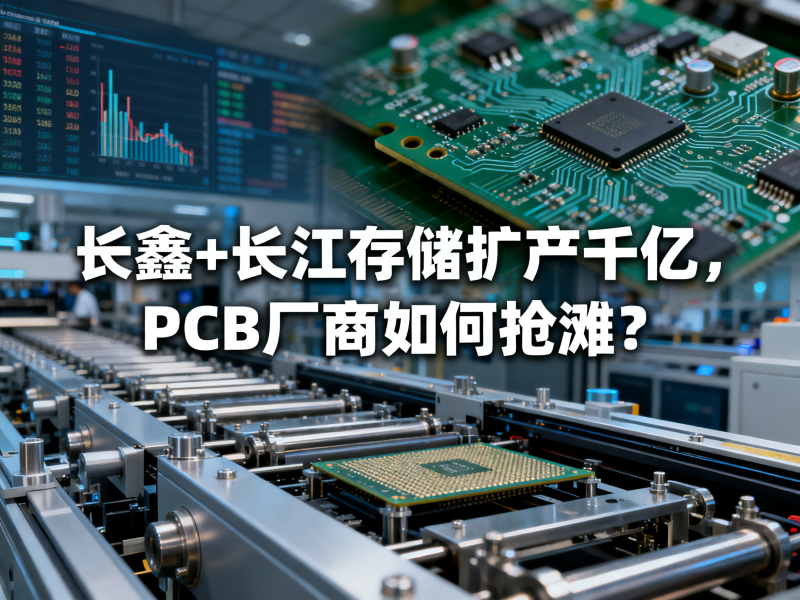 长鑫+长江存储扩产千亿，PCB厂商如何抢滩？