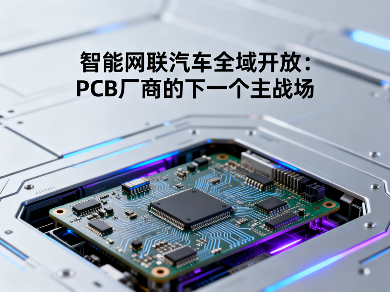 智能网联汽车全域开放：PCB厂商的下一个主战场