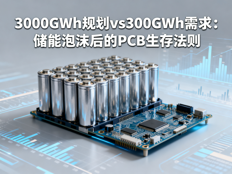3000GWh规划vs300GWh需求：储能泡沫后的PCB生存法则
