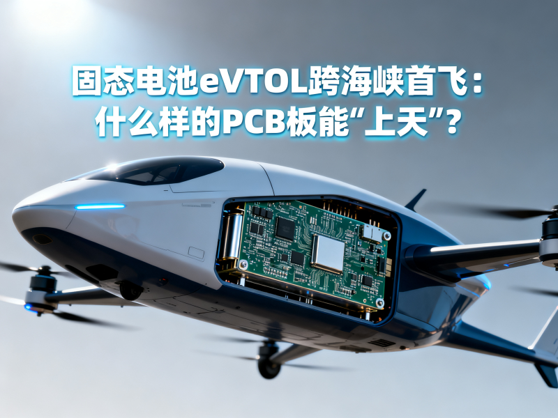 固态电池eVTOL跨海峡首飞：什么样的PCB板能