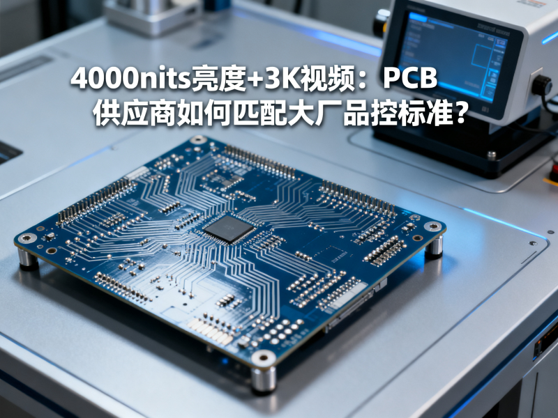 4000nits亮度+3K视频：PCB供应商如何匹配大厂品控标准？