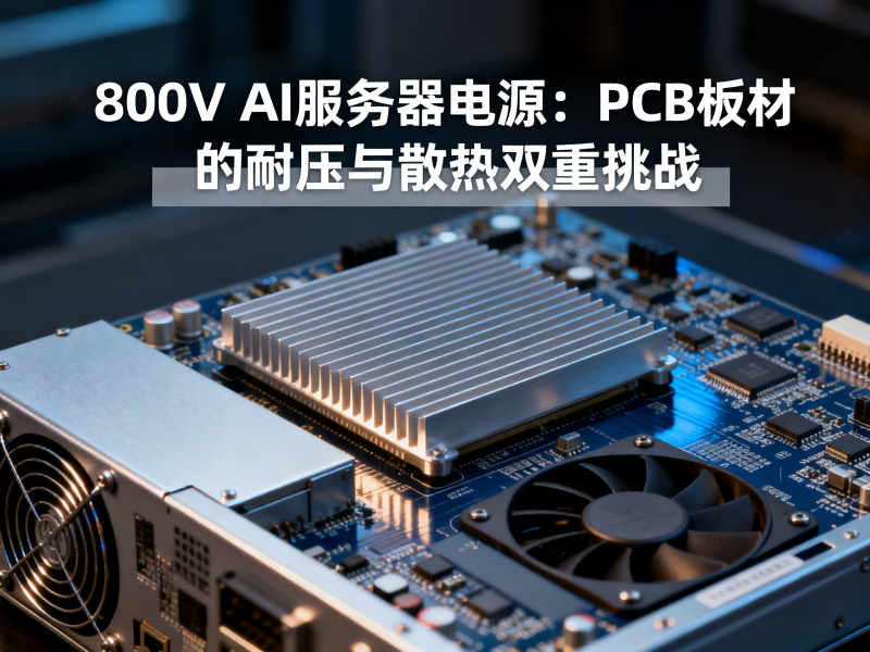 800V AI服务器电源：PCB板材的耐压与散热双重挑战