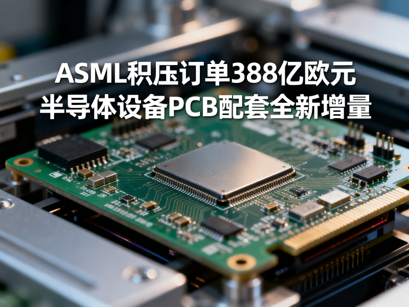 ASML积压订单388亿欧元：半导体设备PCB配套的全新增量