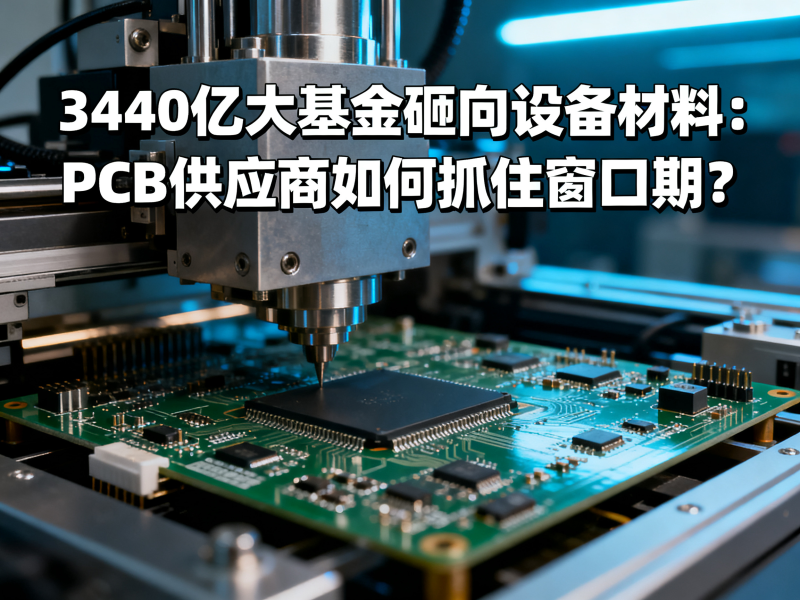 3440亿大基金砸向设备材料：PCB供应商如何抓住窗口期？
