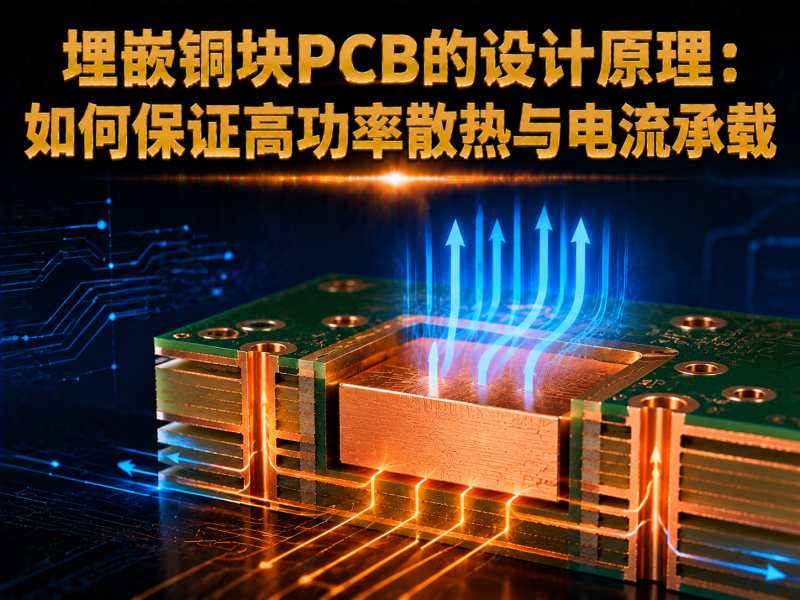 埋嵌铜块PCB的设计原理：如何保证高功率散热与电流承载