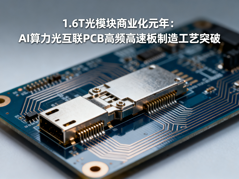 1.6T光模块商业化元年：AI算力光互联PCB高频高速板制造工艺突破