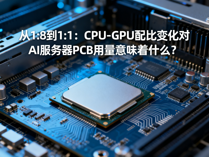 从1:8到1:1：CPU-GPU配比变化对AI服务器PCB用量意味着什么？