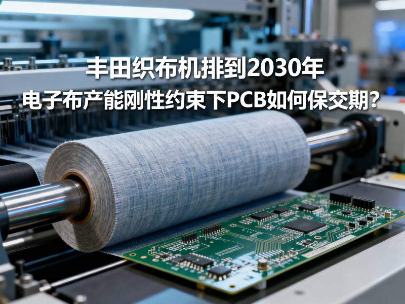 丰田织布机排到2030年：电子布产能刚性约束下PCB如何保交期？