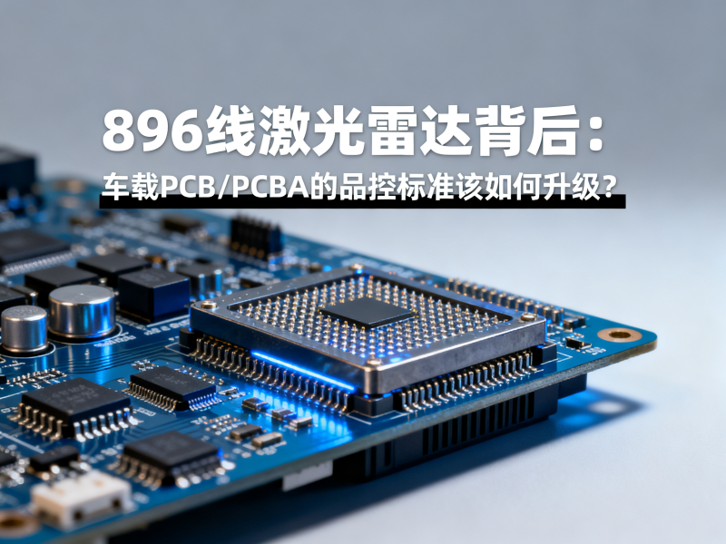 896线激光雷达背后：车载PCB/PCBA的品控标准该如何升级？