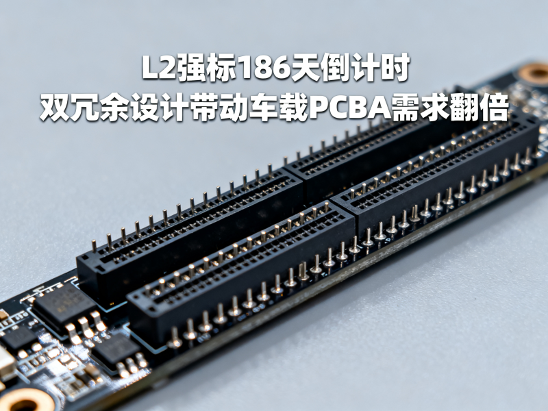 L2强标186天倒计时：双冗余设计如何带动车载PCBA需求翻倍？