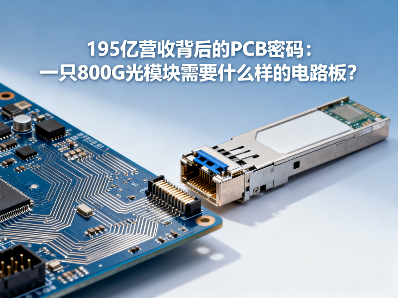 195亿营收背后的PCB密码：一只800G光模块需要什么样的电路板？