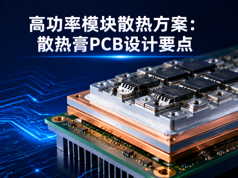 高功率模块散热方案：散热膏PCB设计要点