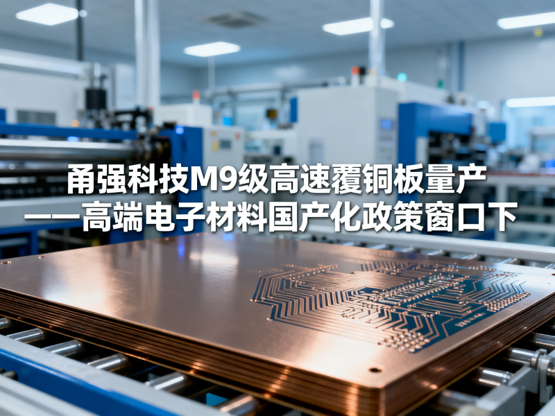 甬强科技M9级高速覆铜板量产——高端电子材料国产化政策窗口下，PCB企业如何切换国产材料供应链