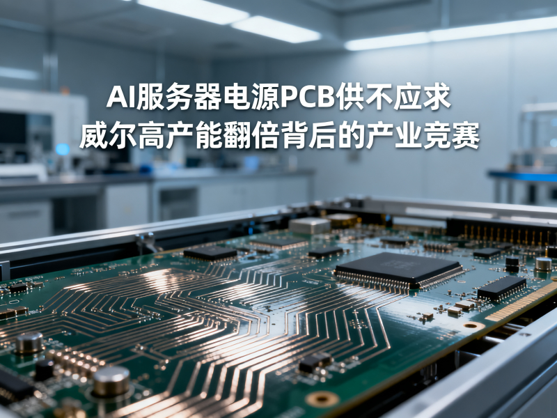 AI服务器电源PCB供不应求：威尔高产能翻倍背后的产业竞赛