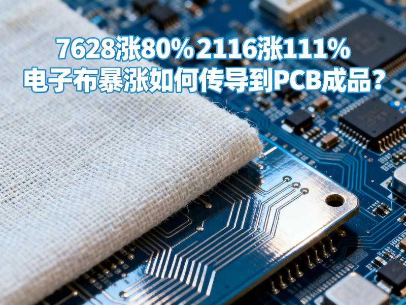 7628涨80%/2116涨111%——电子布暴涨如何传导到PCB成品？