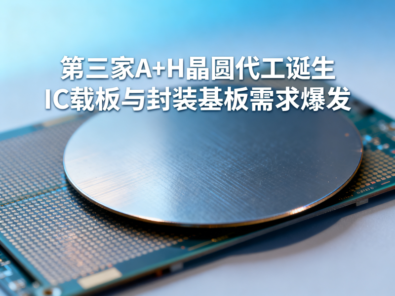 A+H晶圆代工第三家诞生：IC载板与封装基板需求将如何爆发？