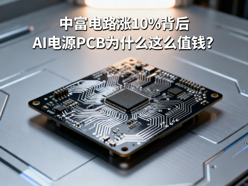 中富电路涨10%背后：AI电源PCB为什么这么值钱？