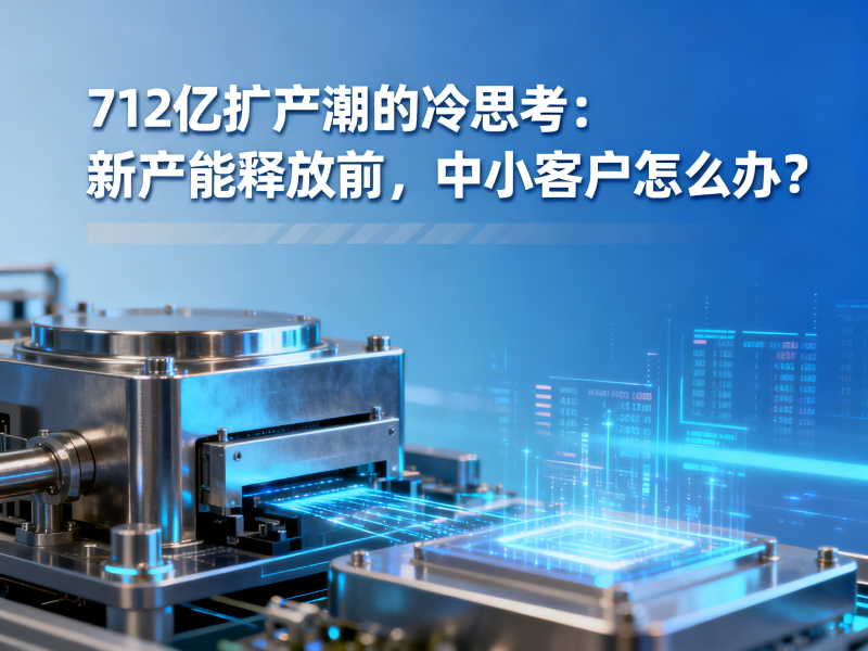 712亿扩产潮的冷思考：新产能释放前，中小客户怎么办？