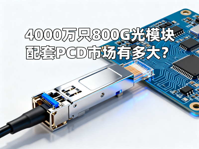 4000万只800G光模块：配套PCB市场有多大？