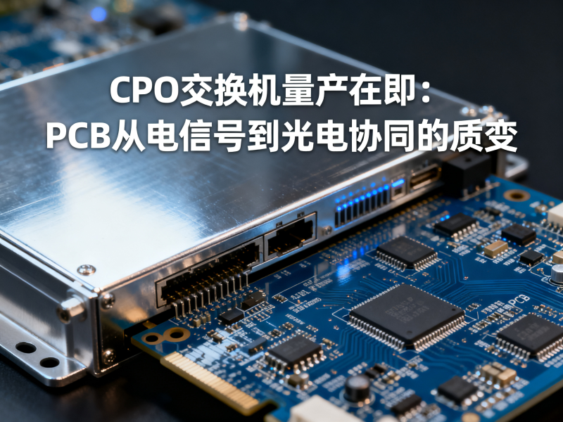 CPO交换机量产在即：PCB从电信号到光电协同的质变