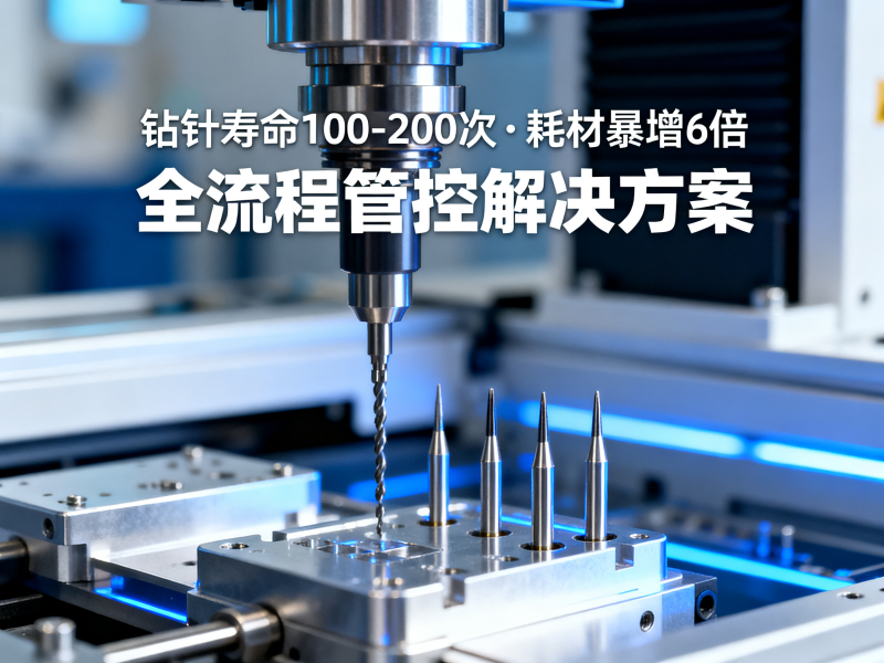 M9级板材钻孔极限——钻针寿命仅100-200次、耗材暴增6倍的根因与全流程管控
