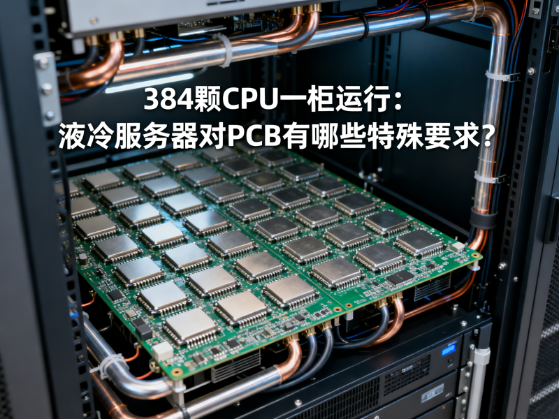 384颗CPU一柜运行：液冷服务器对PCB有哪些特殊要求？