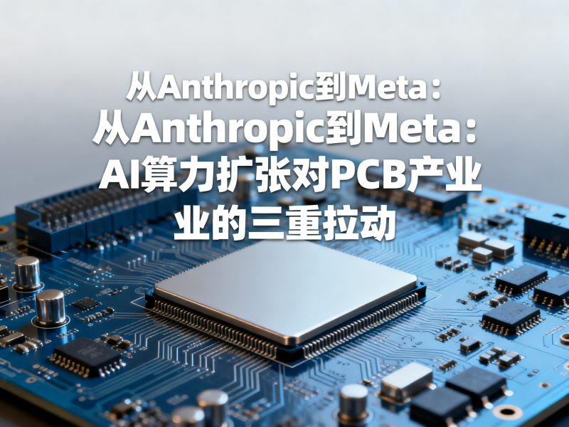 从Anthropic到Meta：AI算力扩张对PCB产业的三重拉动