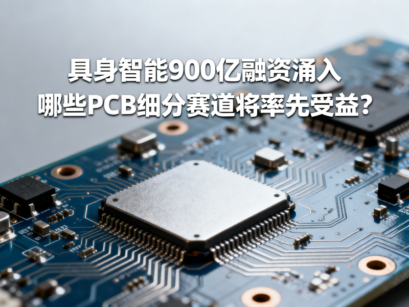 具身智能900亿融资涌入：哪些PCB细分赛道将率先受益？