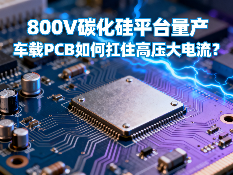 800V碳化硅平台量产：车载PCB如何扛住高压大电流？