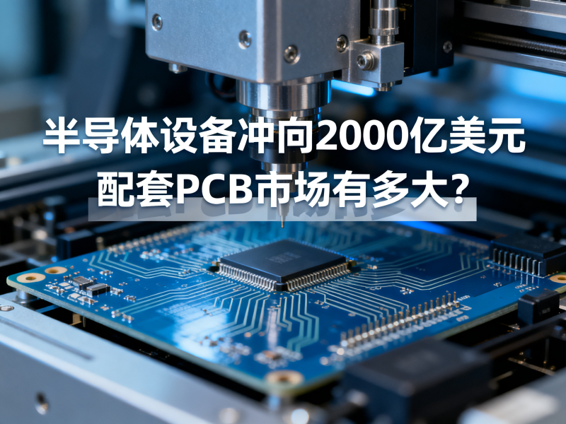 半导体设备冲向2000亿美元，配套PCB市场有多大？