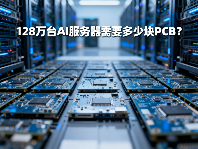 128万台AI服务器需要多少块PCB？