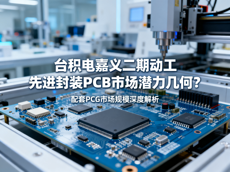 台积电嘉义二期动工，先进封装配套PCB市场有多大？
