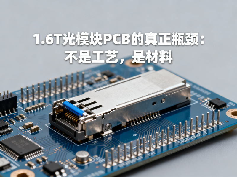 1.6T光模块PCB的真正瓶颈：不是工艺，是材料