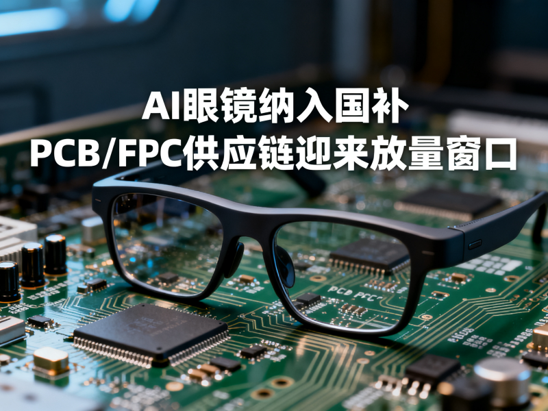 AI眼镜纳入国补：PCB/FPC供应链迎来放量窗口
