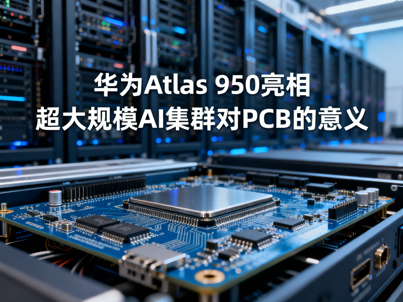 华为Atlas 950亮相，超大规模AI集群对PCB意味着什么？