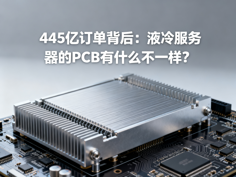 445亿订单背后：液冷服务器的PCB有什么不一样？
