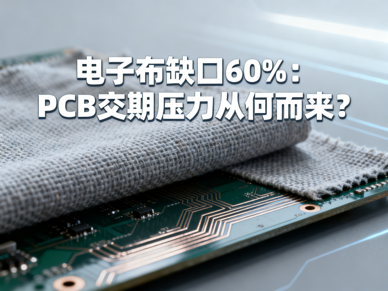 电子布缺口60%：PCB交期压力从何而来？