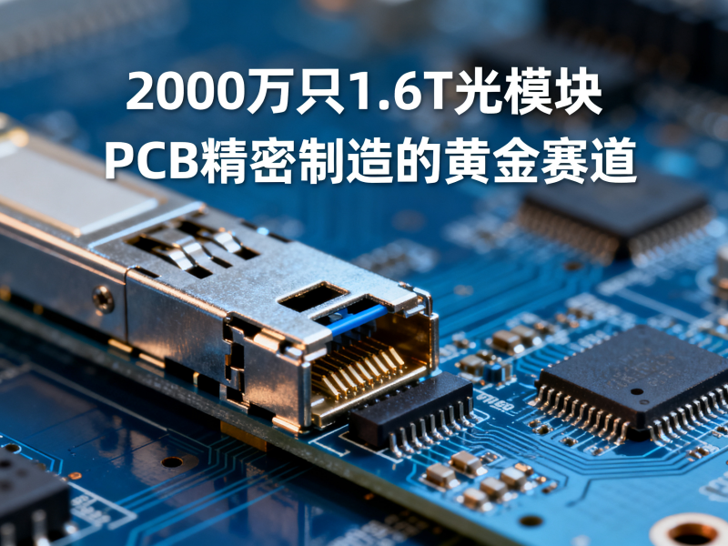2000万只1.6T光模块：PCB精密制造的黄金赛道