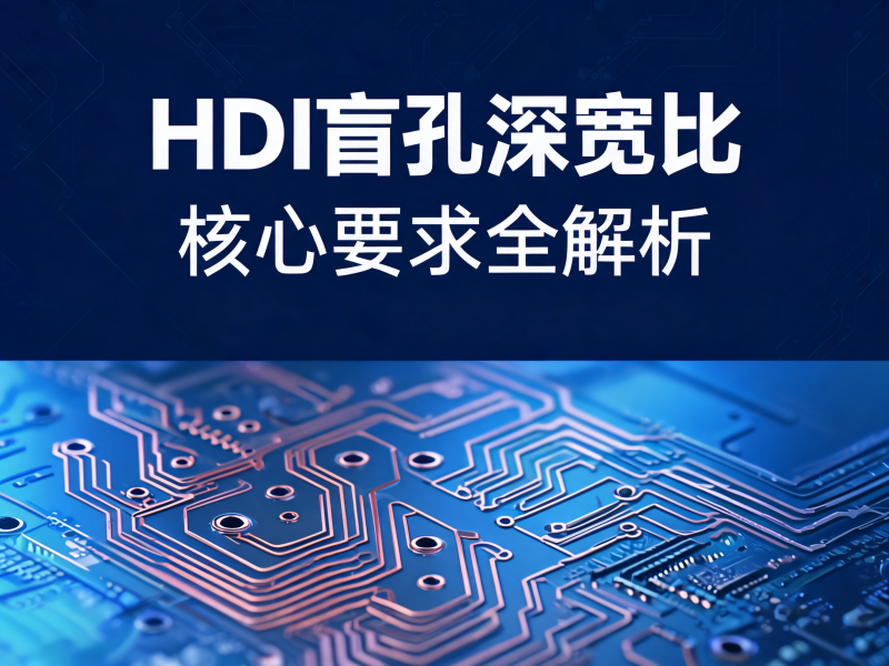 HDI 盲孔深宽比核心要求全解析