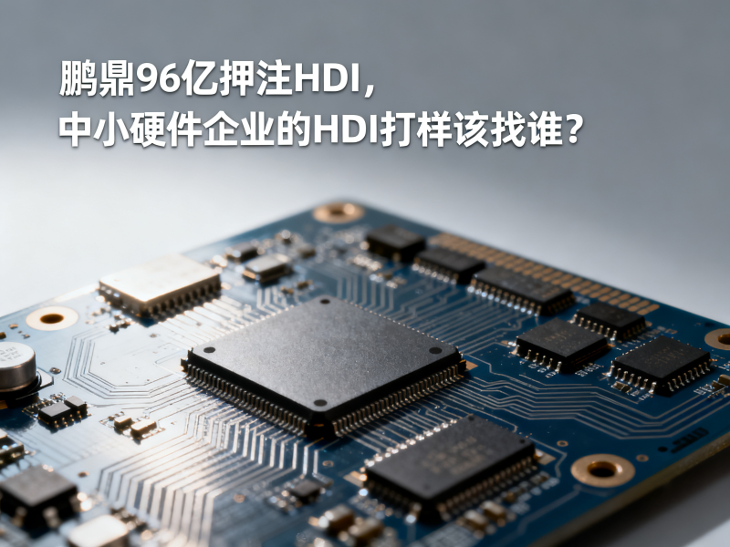 鹏鼎96亿押注HDI，中小硬件企业的HDI打样该找谁？