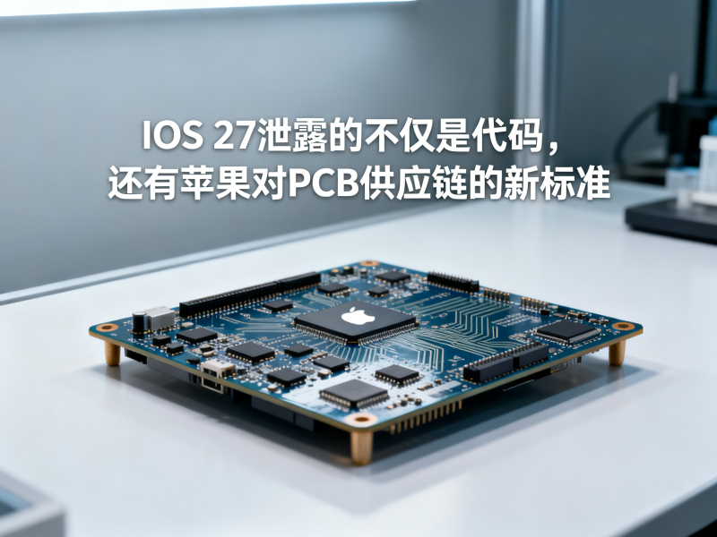iOS 27泄露的不仅是代码，还有苹果对PCB供应链的新标准