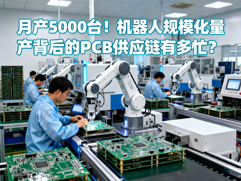 月产5000台！机器人规模化量产背后的PCB供应链有多忙？