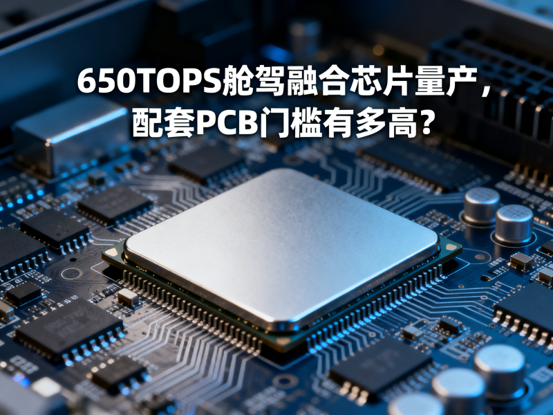 650TOPS舱驾融合芯片量产，配套PCB门槛有多高？
