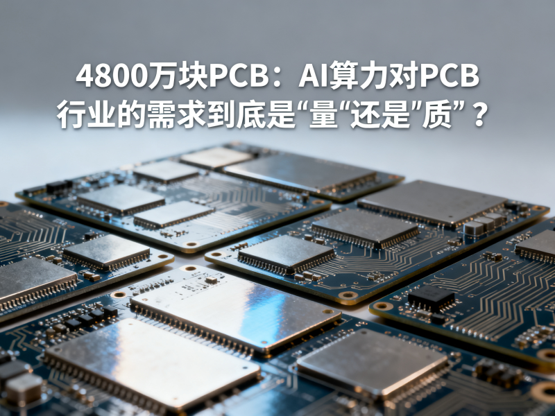4800万块PCB：AI算力对PCB行业的需求到底是