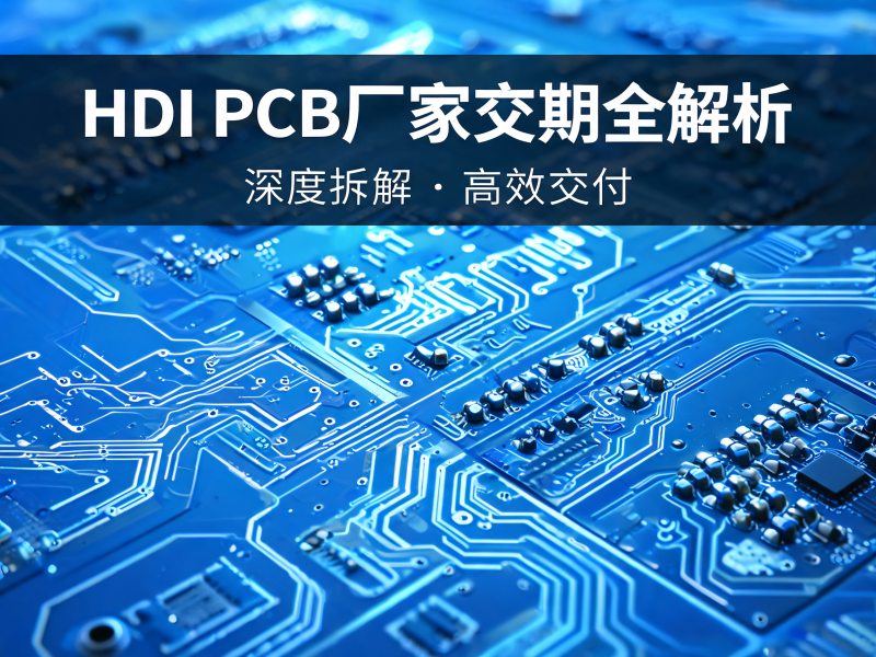HDI PCB 厂家交期全解析：从下单到交付，如何科学规划项目周期？